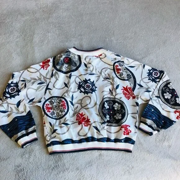 Vintage Marcia Silky V-Neck Sweater Blouse - Picture 9 of 10